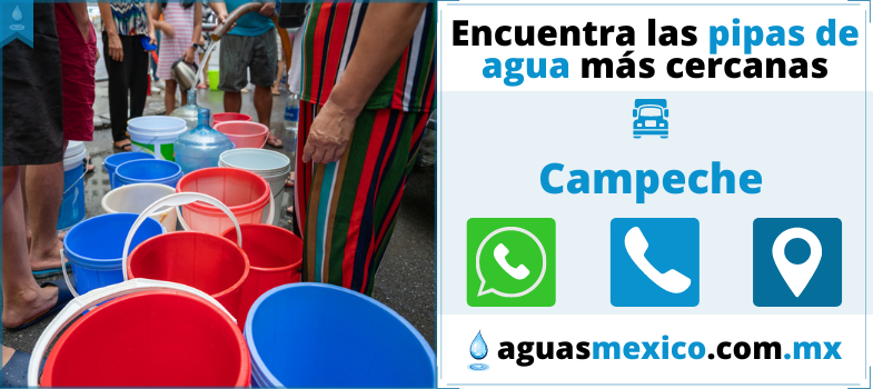 pipas de agua en Campeche