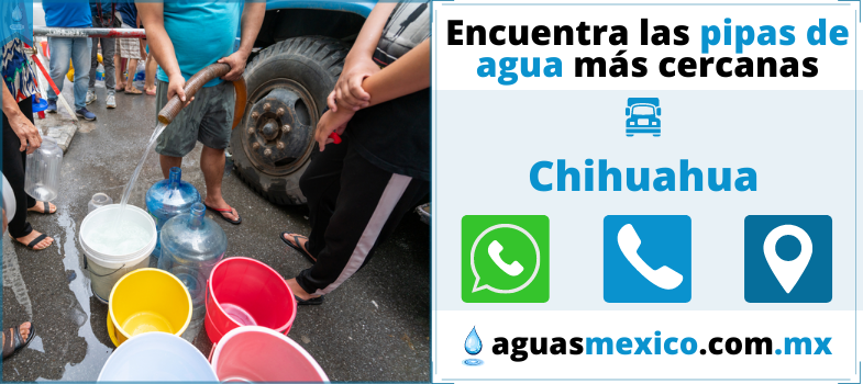pipas de agua en Chihuahua