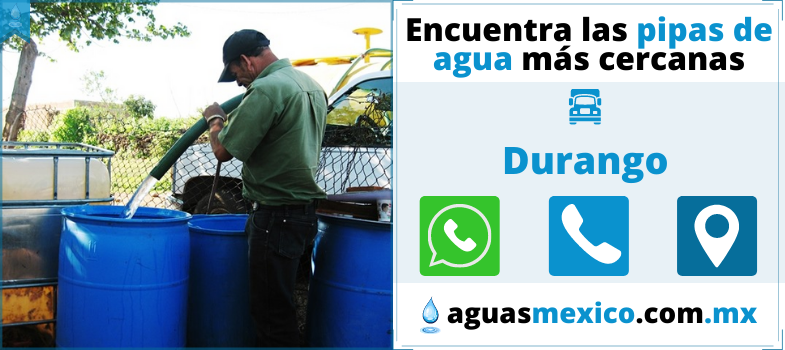 pipas de agua en Durango
