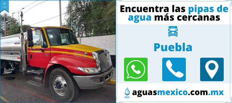 pipas de agua en Puebla