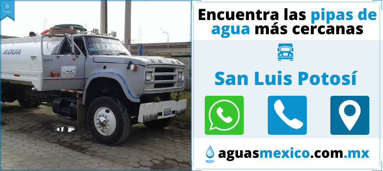 pipas de agua en San Luis Potosí
